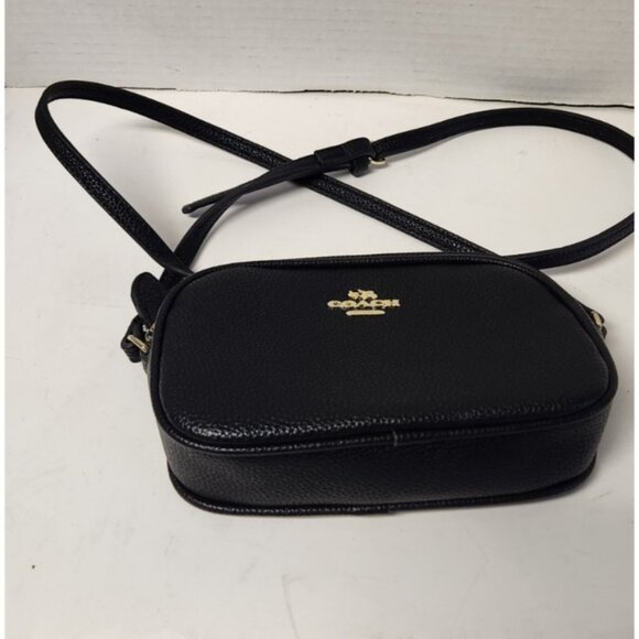 Coach Black Leather Crossbody Bag F 35940 - Picture 4 of 11